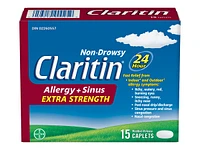 Claritin Allergy + Sinus Extra Strength 24HR - 15s