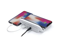 iHome Wireless Charger with Alarm Clock and USB Charging