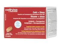 Wellness by London Drugs Cold + Sinus Caplets - 40's