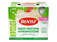 BOOST High Protein Drink - Strawberry - 6 x 237ml