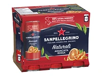 Sanpellegrino Naturali Sparkling Water - Aranciata Rossa - 6 x 330ml