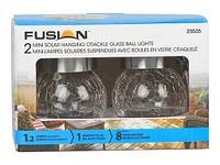 Fusion Mini LED Garden Light Crackle Ball - 2 Piece