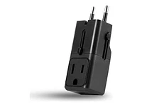 LOGiiX World Traveler Lite Classic Power Adapter - Black - LGX-13703