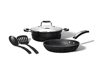 The Rock Classic Cookware Set - Black - 5 piece