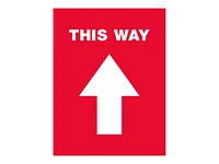 Avery Self-Adhesive Vinyl Sign - This Way Arrow - 216 x 279mm/5pk