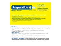 Preparation H Soothing Cleaning Wipes - 48's