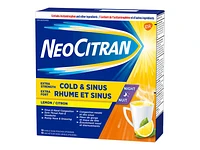 NeoCitran Cold & Sinus Extra Strength Night - Lemon - 10s