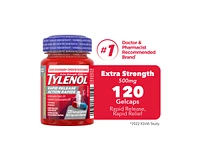 Tylenol* Rapid Release Extra-Strength Pain Reliever - Gelcaps 120s