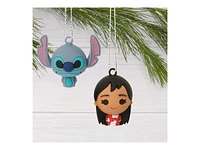 Hallmark Ornaments Mini Disney Lilo & Stitch Christmas Tree Ornament Set - 6's