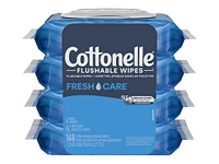 Cottonelle Flushable Wet Wipes - 4 Pk/168 Wipes