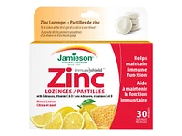 Jamieson Immune Shield Zinc Lozenges with Vitamin and Mineral - Honey Lemon - 30s