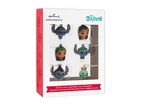 Hallmark Ornaments Mini Disney Lilo & Stitch Christmas Tree Ornament Set - 6's