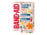 BAND-AID Flexible Fabric Bandages - Wildflower - Assorted - 30's