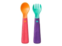 Tommee Tippee Easigrip Self-Feeding Fork and Spoon Set - 2 piece