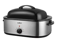 Salton Roaster Oven - Stainless Steel - Black/Silver - RS1812SS