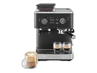 KitchenAid Coffee Machine with Cappuccinatore - Cast Iron Black - KES6551BK