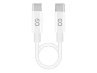 LOGiiX Sync & Charge Shortie USB-C to USB-C Cable - White - 30cm