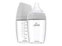 Quark BuubiBottle Max Baby Bottle - Gray - 240ml - 2 pack