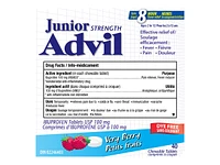 Advil Junior Strength Fever and Pain Chewable Tablets - Very Berry - 40s
