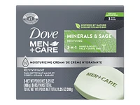 Dove Men+Care Elements Body + Face Bar - Minerals + Sage - 3 x 106g