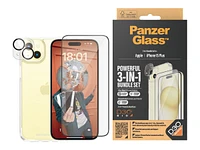 PanzerGlass 3-in-1 Pack Screen / Lens / Back Protector Kit for iPhone 15 Plus