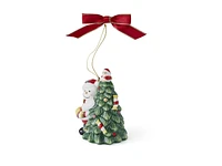 Spode Christmas Tree Ornament - Hugging Snowman