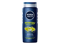 Nivea Men Energy Shower Gel - Body Face & Hair - 500ml