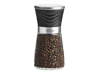 Trudeau Wave Pepper Mill - Clear/Black