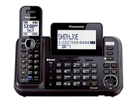 Panasonic 2-Line Bluetooth (Link-To-Cell) Cordless Phone - Black - KX-TG9541B