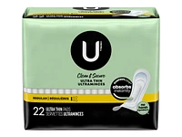 U by Kotex Clean & Secure Ultra Thin Sanitary Pads - Regular