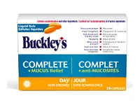 Buckley's Complete + Mucus Relief Day Liquid Gel Capsules - 24's