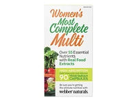 Webber Naturals Women's Most Complete Multi Vegetarian Capsules - 90's