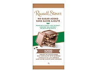 Russel Stover Sugar Free Chocolate Almond Tile Bar - 85g