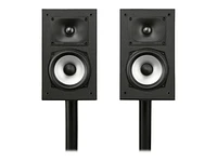 Polk High-Resolution Bookshelf Speakers - Pair - Black - Monitor XT15