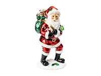 Danson Decor Decorative Figurine - Santa with Gift Bag - Green/Red/White