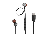 JBL TUNE 310C USB-C Earphones - Black - JBLT310CBLKAM