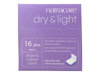Natracare Dry & Light Natural Plus - Incontinence Pads - 16s