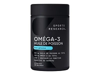 Sports Research Omega-3 Fish Oil Softgels - 90's