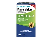 Bausch + Lomb PreserVision Omega-3 Formula Softgels - 120's