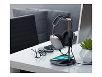 Satechi 2-in-1 Headphone Stand and Wireless Charger - Space Grey - ST-UCHSMCM