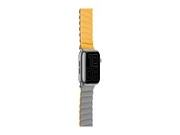 LOGiiX Vibrance Link Strap for Apple Watch - 42/44/45/49mm - Mustard Yellow/Grey