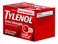 Tylenol* Extra Strength Acetaminophen eZ Tabs - 500mg - 24's