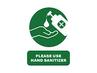 Avery Self-Adhesive Vinyl Sign - Please Use Hand Sanitiser - 216 x 279mm/5pk