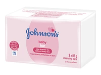 Johnson's Baby Bar Soap - 2 x 85g