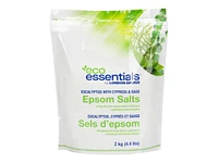 Eco Essentials Epsom Salt - Eucalyptus with Cypress and Sage - 2kg