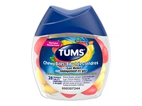 TUMS Chewy Bites + Gas Relief Chewable Tablets - Lemon & Strawberry