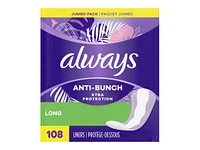 Always Anti-Bunch Xtra Protection Daily Liners - 108's