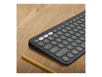 Logitech Pebble Keys 2 K380s Wireless Keyboard - Tonal Graphite - 920-011775