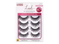 KISS Lash Couture LuXtensions Collection Volume Full Set False Lashes - 4 pairs