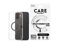 CARE by PanzerGlass Urban Combat Case for Apple iPhone 16 Plus - Transparent